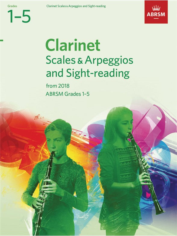 ABRSM Clarinet Scales & Arpeggios and Sight Reading Grades 1-5