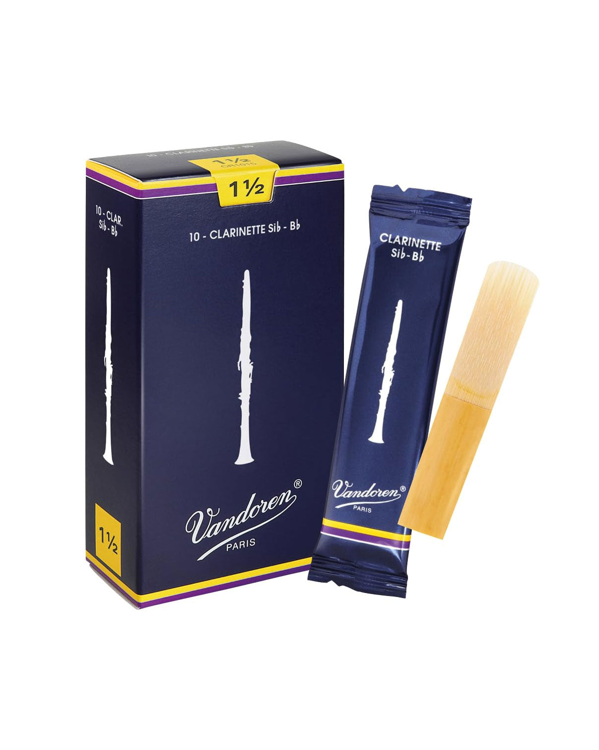 Vandoren Traditional Bb Clarinet Reeds Box of 10