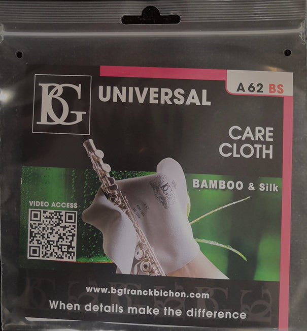 BG A62 BS Flute Care Cloth Bamboo and SIlk