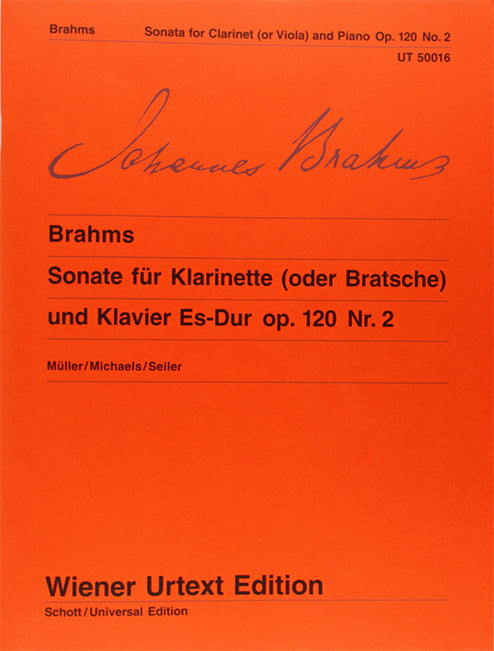 Sonata for Clarinet (or Viola) and Piano No. 2 in Eb Major - Brahms