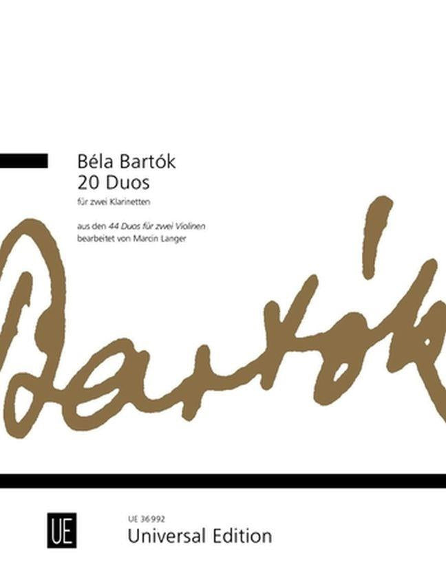 Béla Bartók: 20 Duos for 2 clarinets