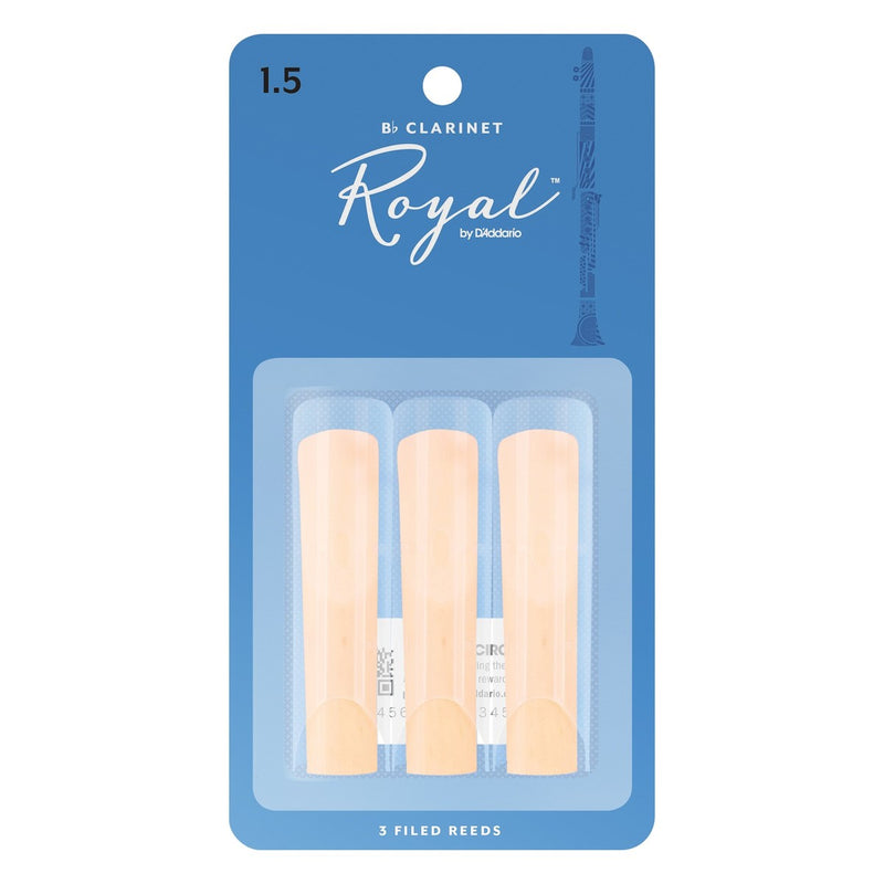 Royal by D'Addario Bb Clarinet Reeds 3 Pack