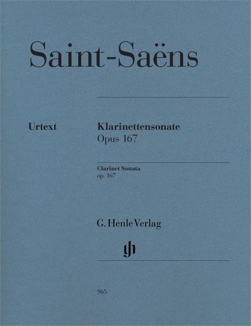 Sonata For Clarinet And Piano - Saint Saens