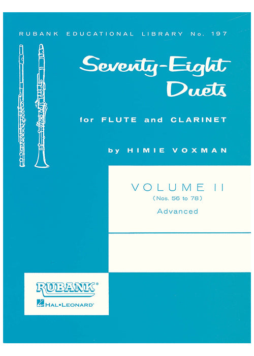Seventy-Eight Duets for Flute & Clarinet Volume II - Advanced